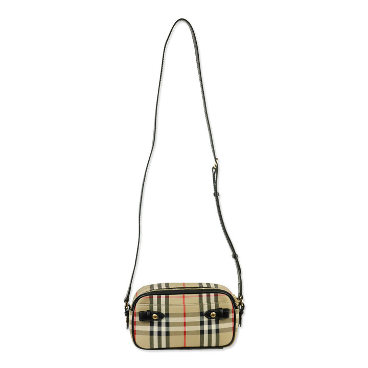 Burberry Check Plaid Crossbody Bag