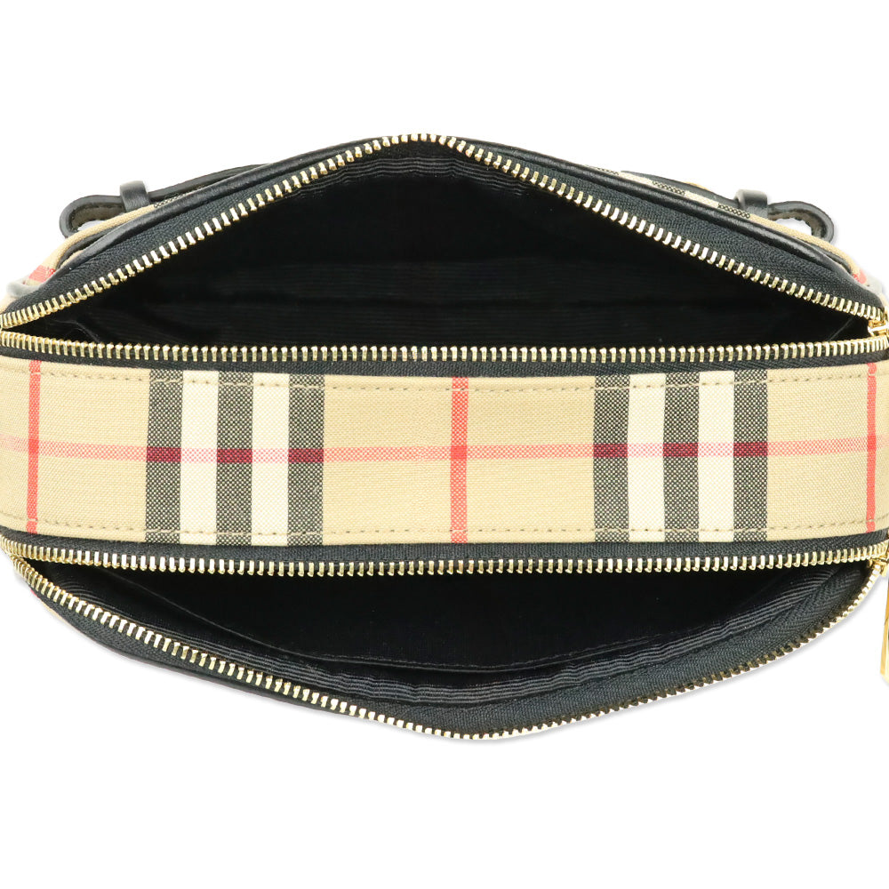 Burberry Check Plaid Crossbody Bag