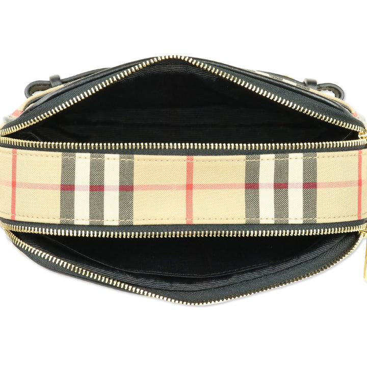 Burberry Check Plaid Crossbody Bag