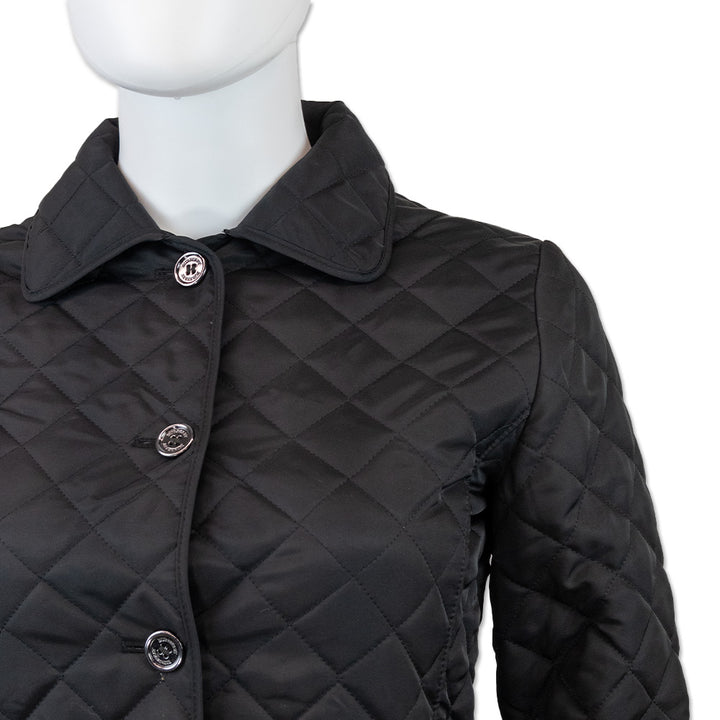 Burberry Children Black Diamond Quilted Jacket