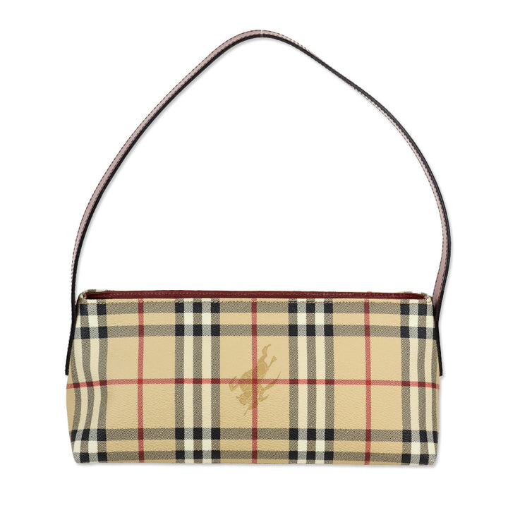 Burberry Haymarket Check Coated Canvas Shoulder Bag