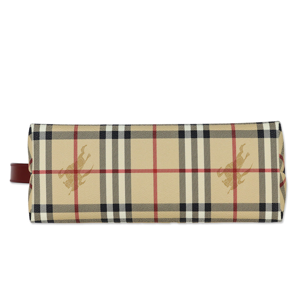 Burberry Haymarket Check Coated Canvas Shoulder Bag