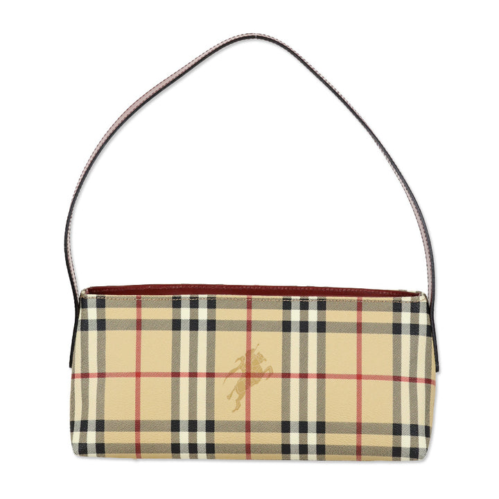 Burberry Haymarket Check Coated Canvas Shoulder Bag