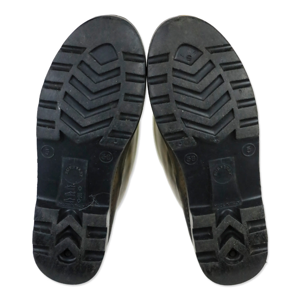 Burberry Haymarket Check Rubber Rain Boots