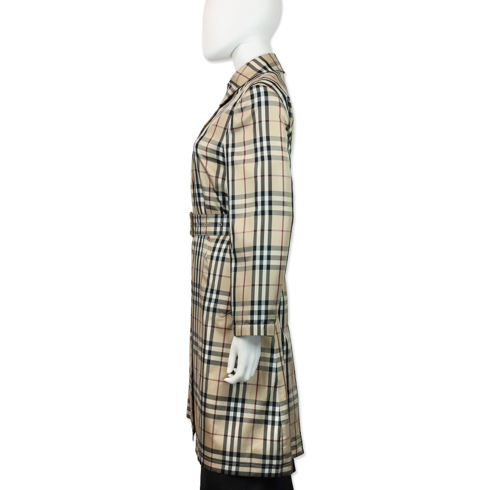 Burberry House Check Belted Coat