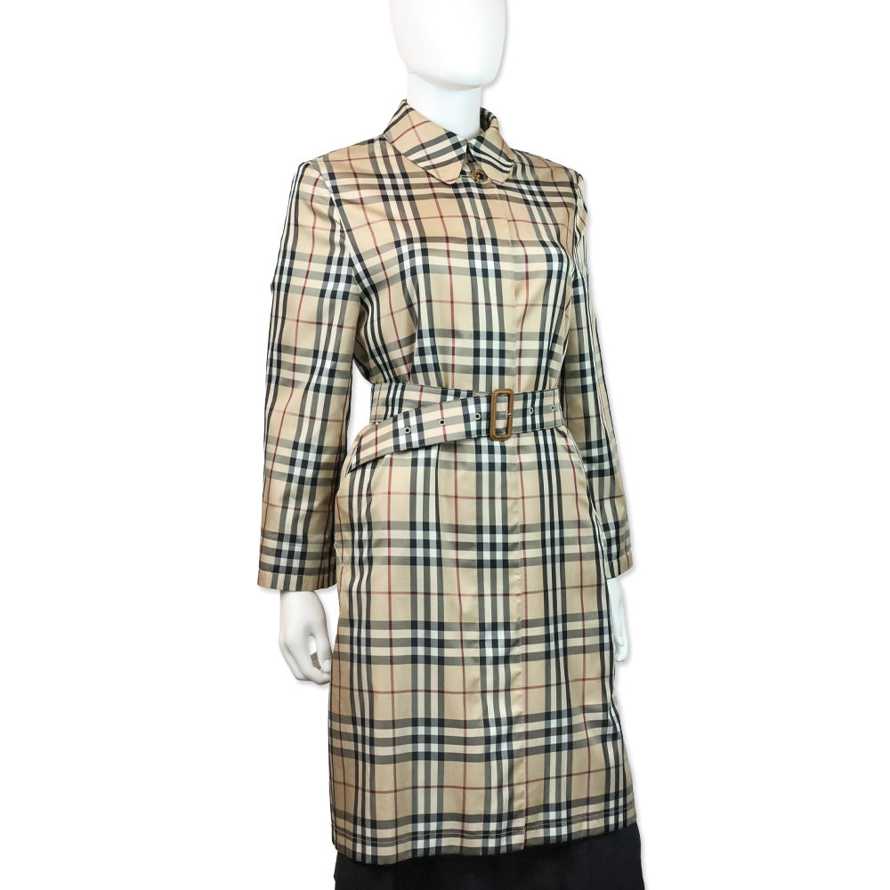 Burberry House Check Belted Coat