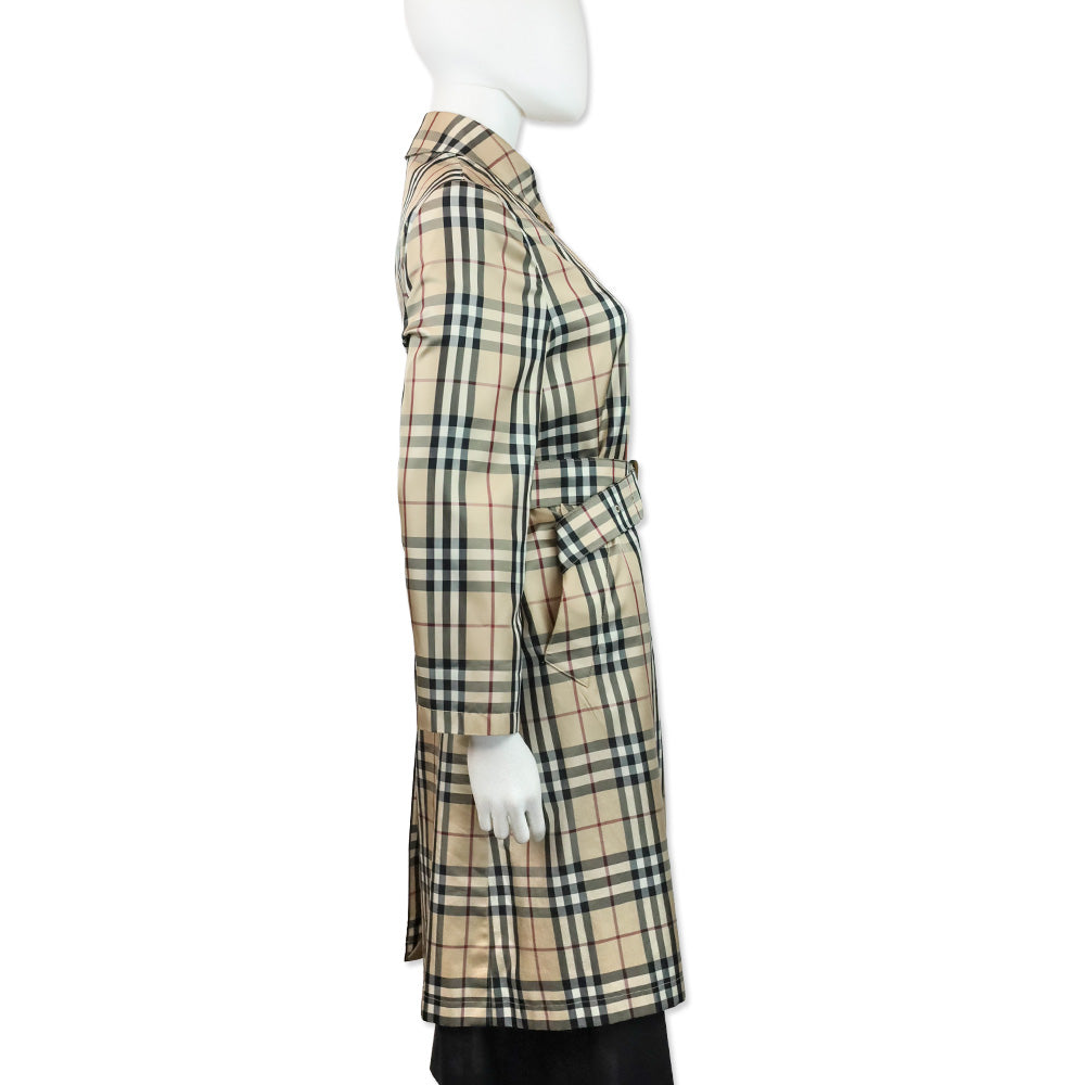 Burberry House Check Belted Coat