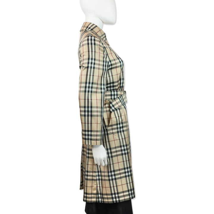 Burberry House Check Belted Coat
