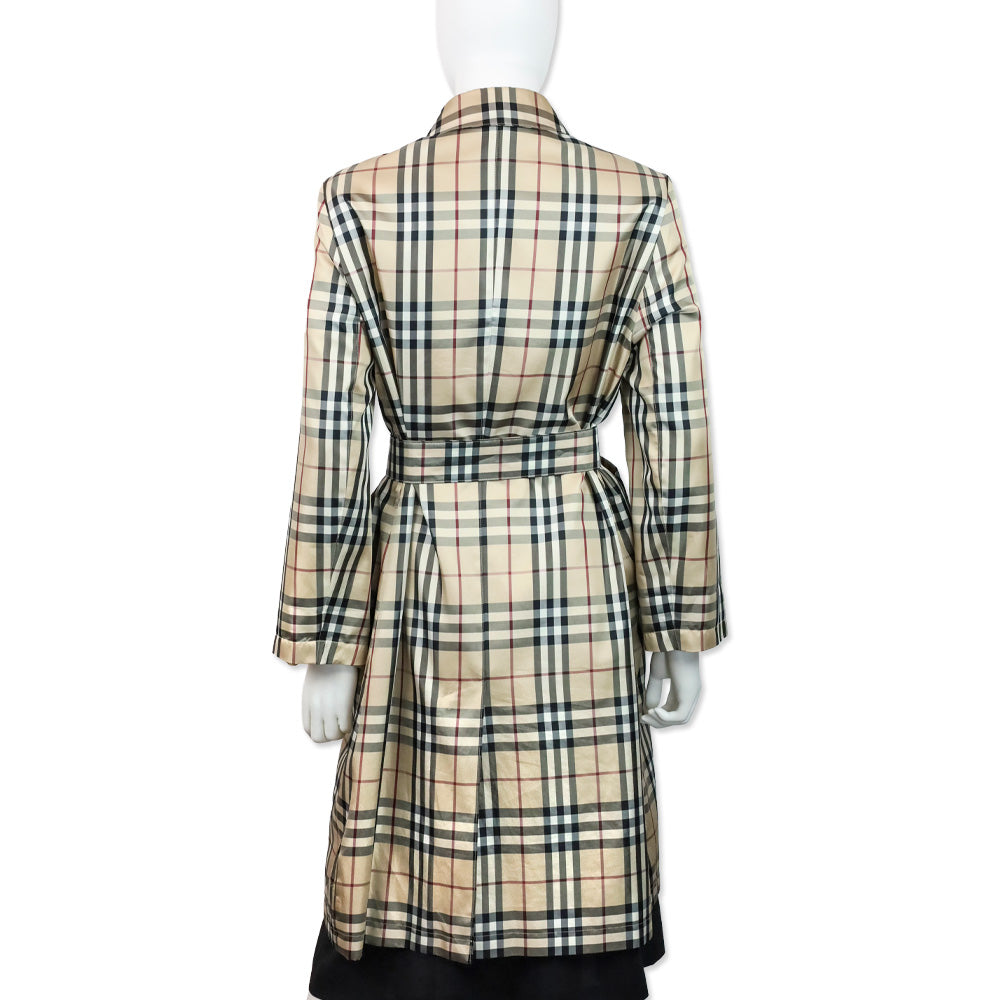 Burberry House Check Belted Coat