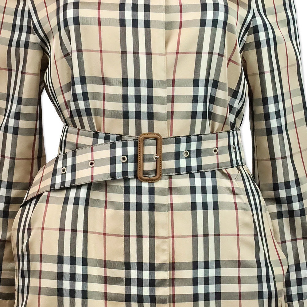 Burberry House Check Belted Coat