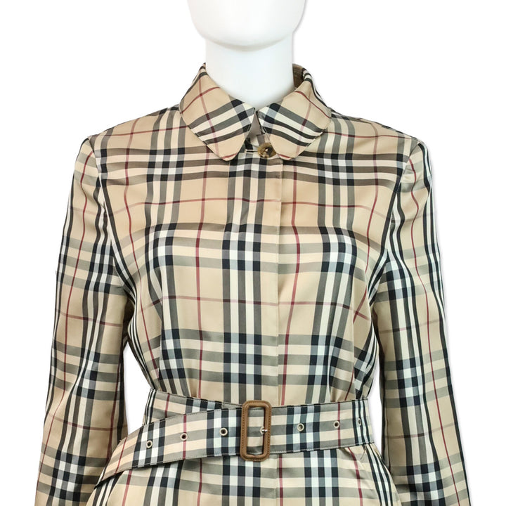 Burberry House Check Belted Coat