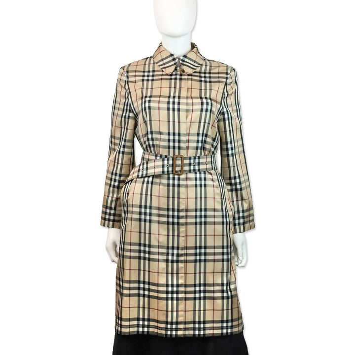 Burberry House Check Belted Coat
