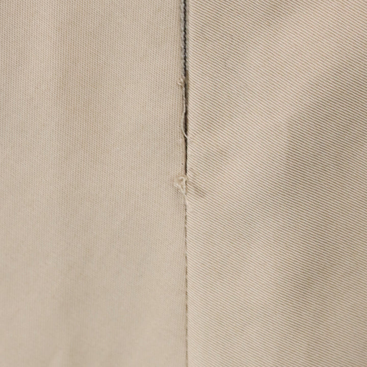 Burberry Khaki Pleated Mid Rise Midi Skirt