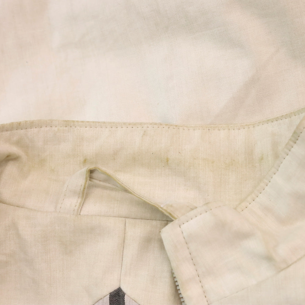 Burberry Light Beige Funnel Neck Belted Car Coat