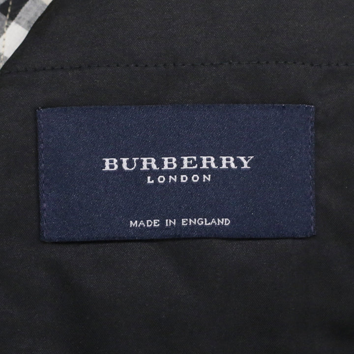Burberry London Black Quilted Button Up Coat