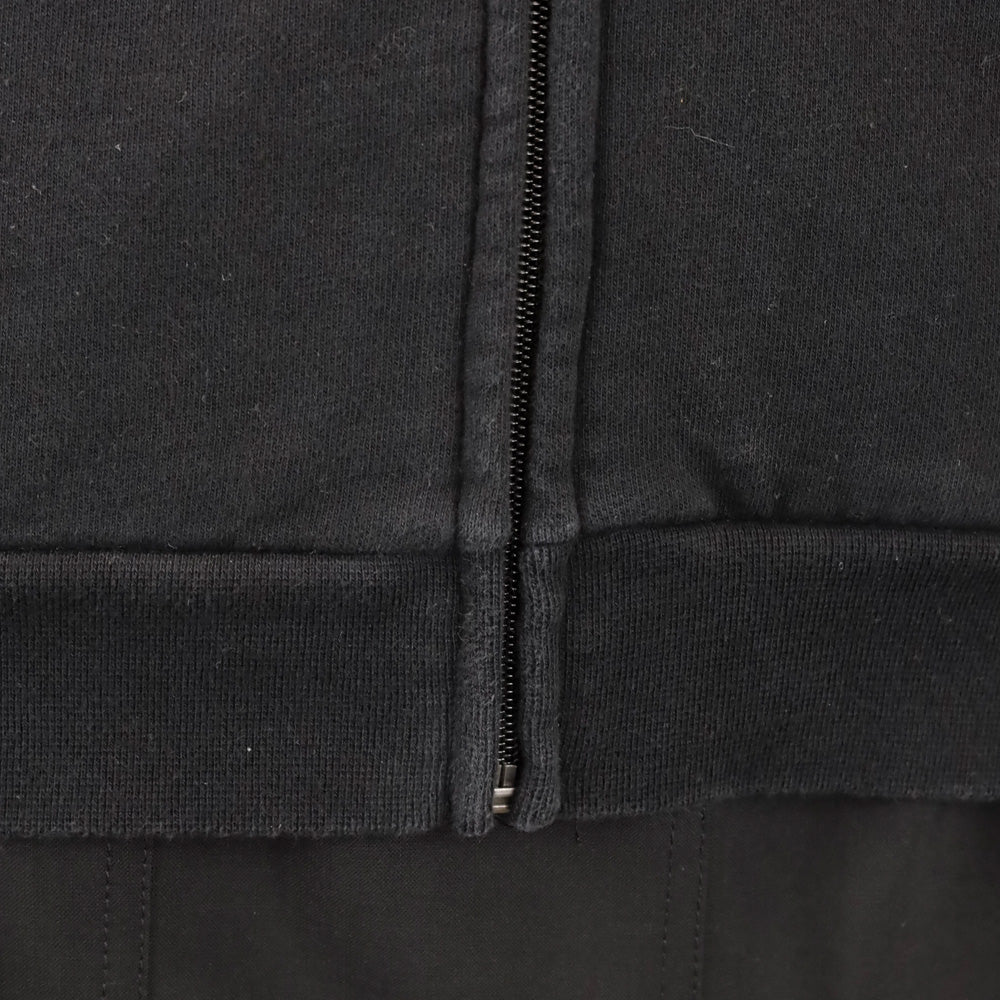 Burberry London Black Zip-Up Sweater with House Check Piping Accent
