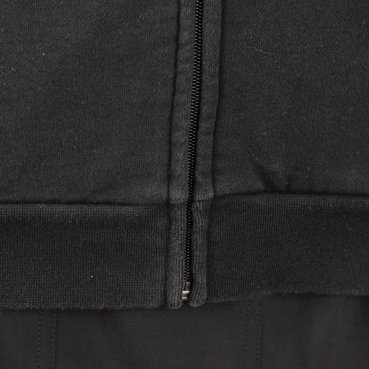 Burberry London Black Zip-Up Sweater with House Check Piping Accent