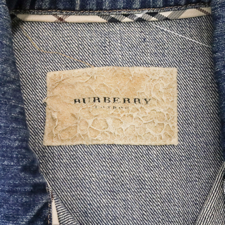 Burberry London Blue Raw-Edge Denim Jacket