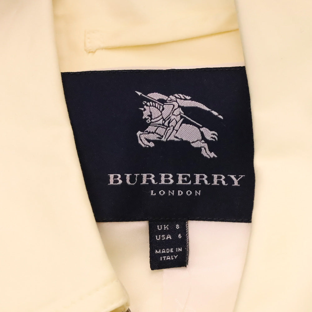 Burberry London Butter Yellow Double-Breasted Trench Coat