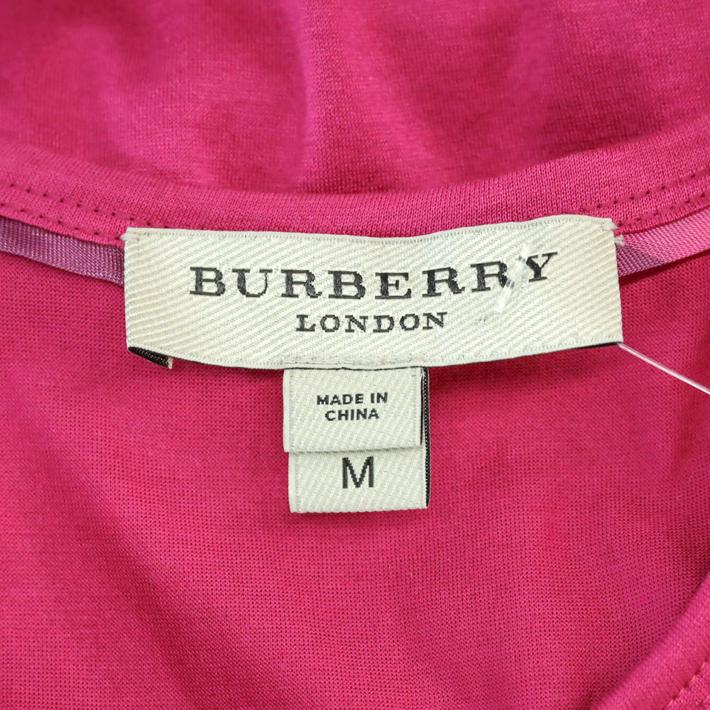 Burberry London Hot Pink Sleeveless Layered Ruffle Accent Top