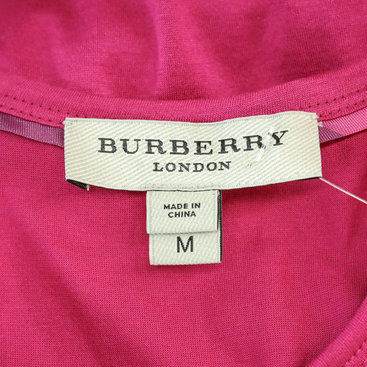Burberry London Hot Pink Sleeveless Layered Ruffle Accent Top