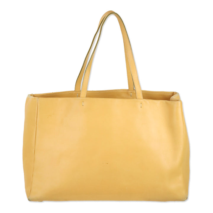 Burberry London Tan Stitched Leather Tote