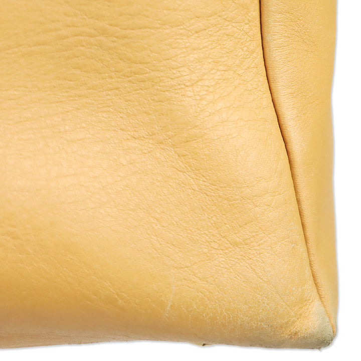 Burberry London Tan Stitched Leather Tote