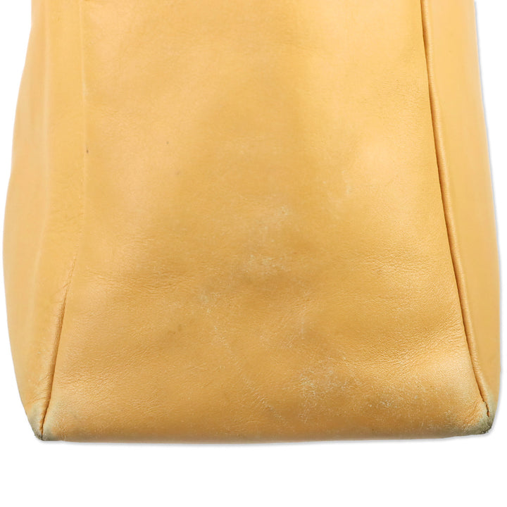 Burberry London Tan Stitched Leather Tote