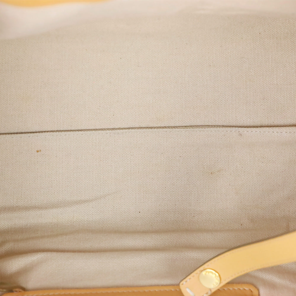 Burberry London Tan Stitched Leather Tote