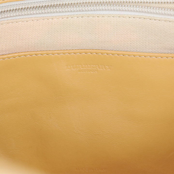 Burberry London Tan Stitched Leather Tote