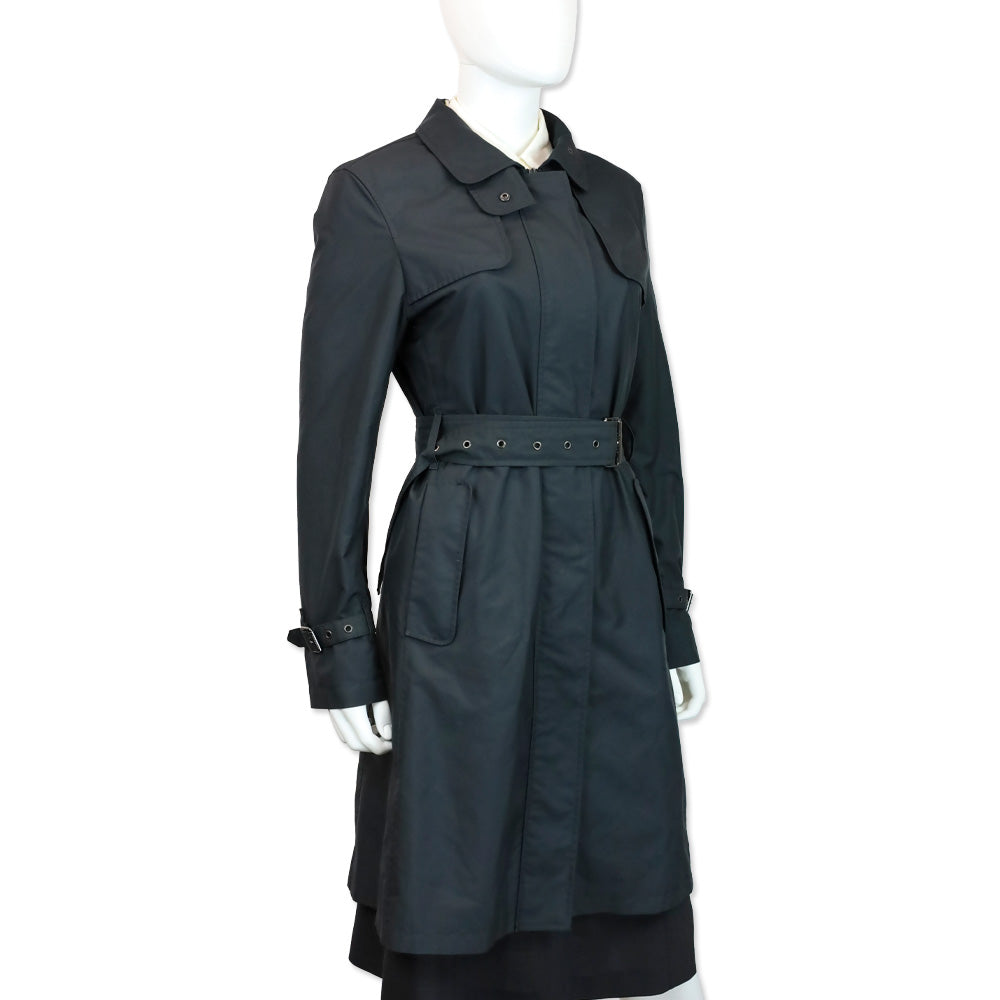 Burberry London Tess Black Lightweight Trench Coat