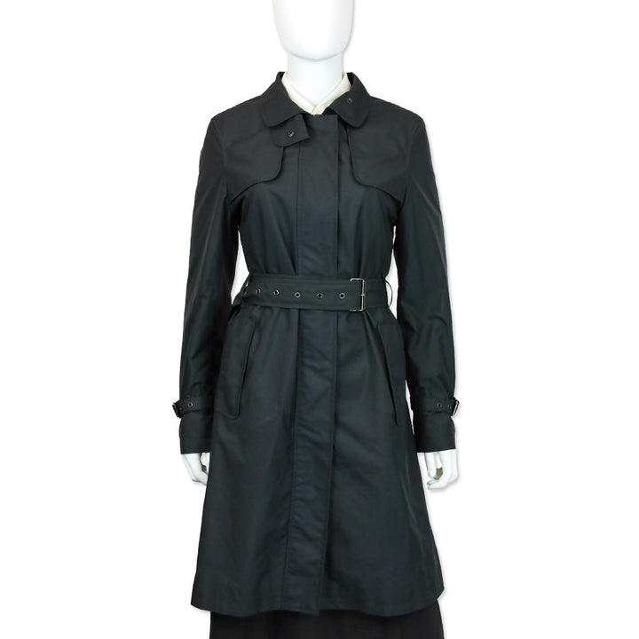 Burberry London Tess Black Lightweight Trench Coat