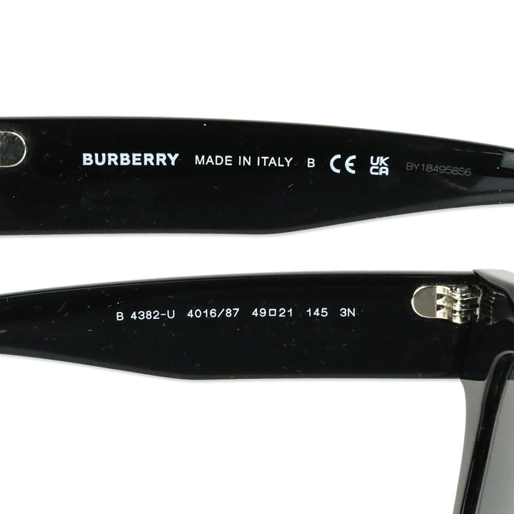 Burberry Multi B Check Pattern Acetate Square Sunglasses