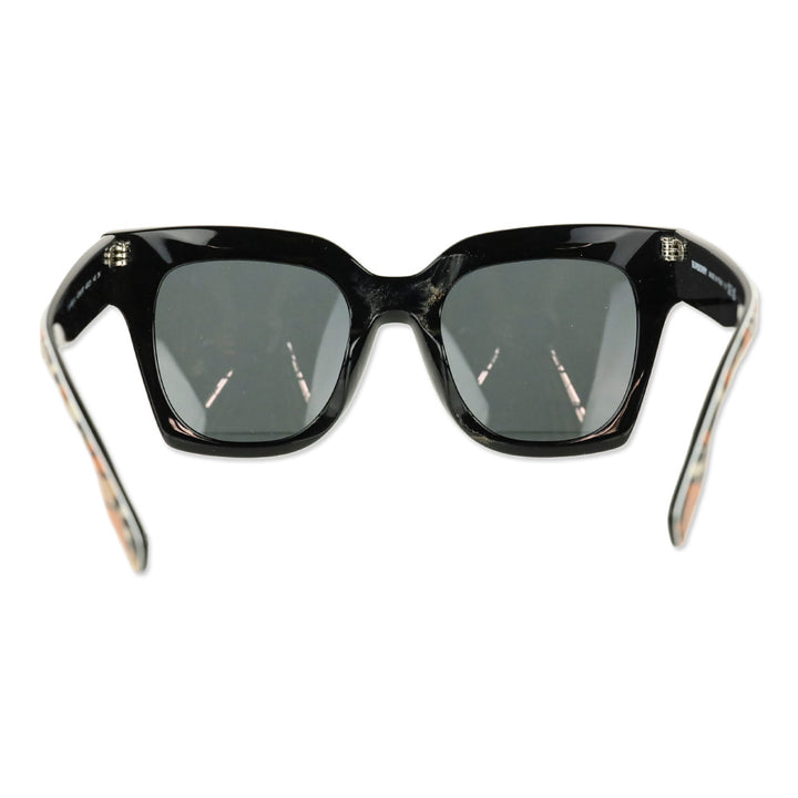 Burberry Multi B Check Pattern Acetate Square Sunglasses