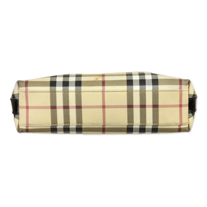 Burberry Nova Check Coated Canvas Small Shoulder Bag