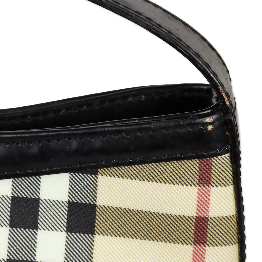 Burberry Nova Check Coated Canvas Small Shoulder Bag
