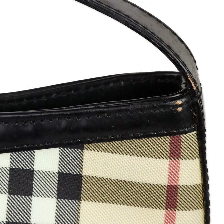 Burberry Nova Check Coated Canvas Small Shoulder Bag