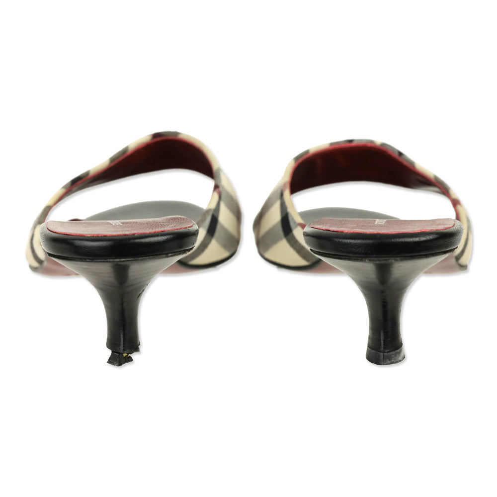 Burberry Nova Check Mule Sandals