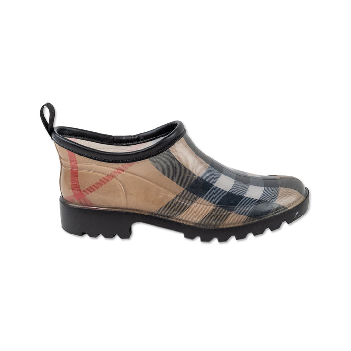 Burberry Plaid Low Top Rubber Rain Boots