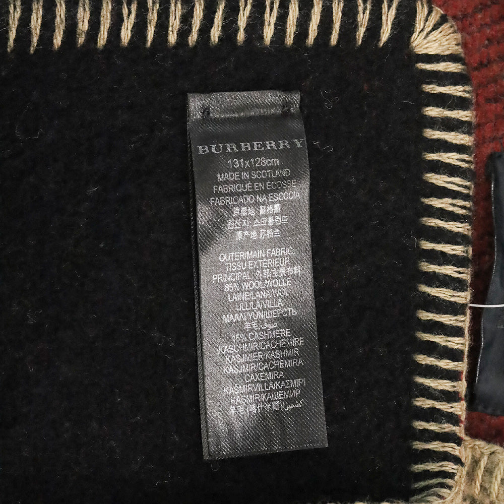 Burberry Prorsum Reversible Mega Check Wool/Cashmere Cape