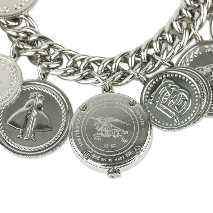 Burberry Sterling Silver 22mm Coin Charm Watch