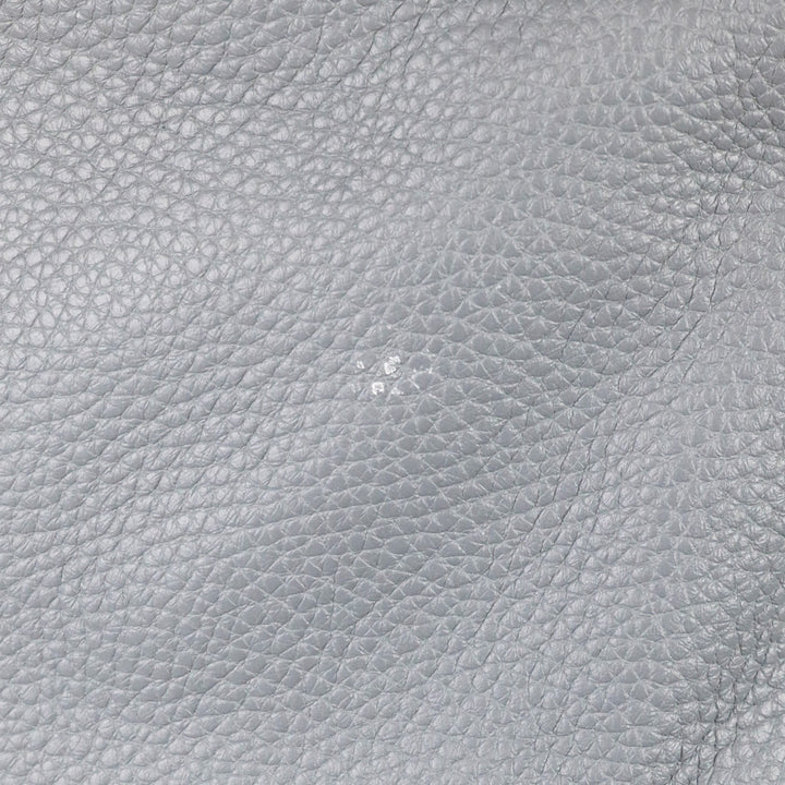 Burberry Storm Grey London Grainy Leather Medium Cale Hobo Bag