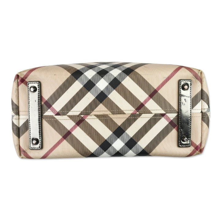 Burberry Supernova Check Large Nickie Tote with Pouch