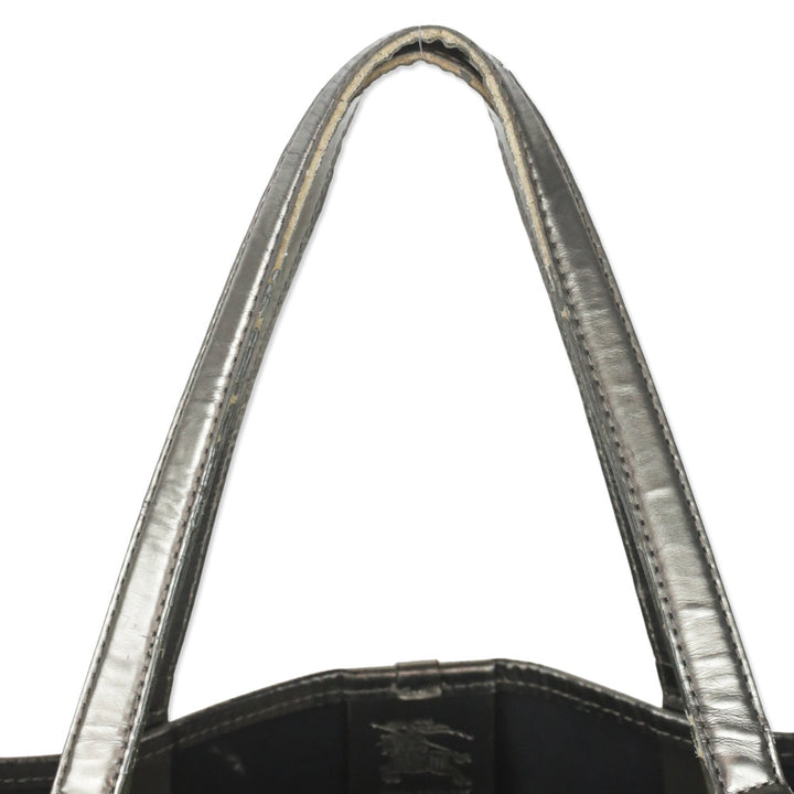 Burberry Supernova Check Large Nickie Tote with Pouch