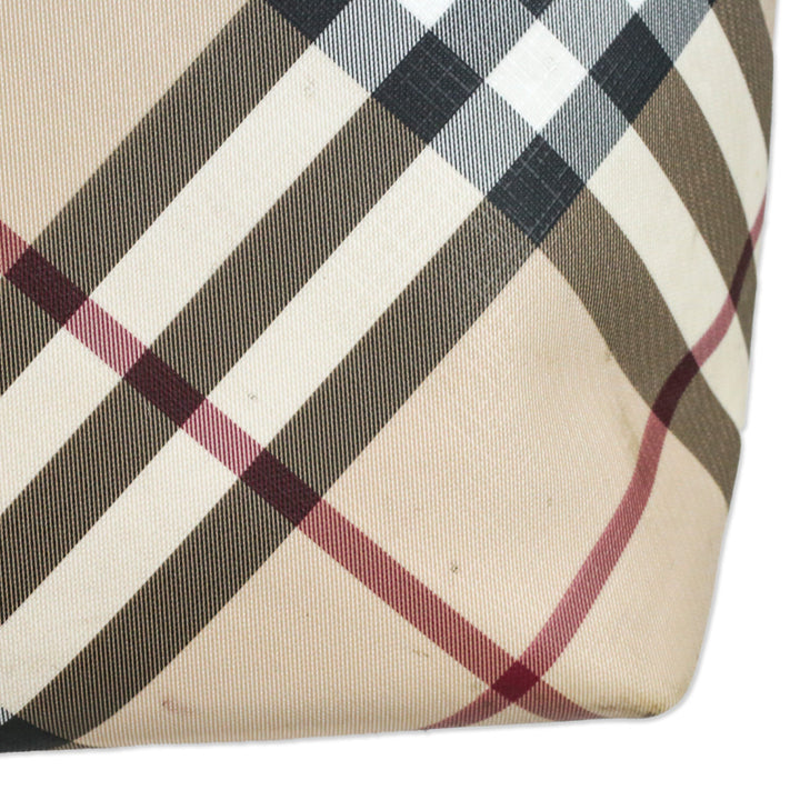 Burberry Supernova Check Large Nickie Tote with Pouch