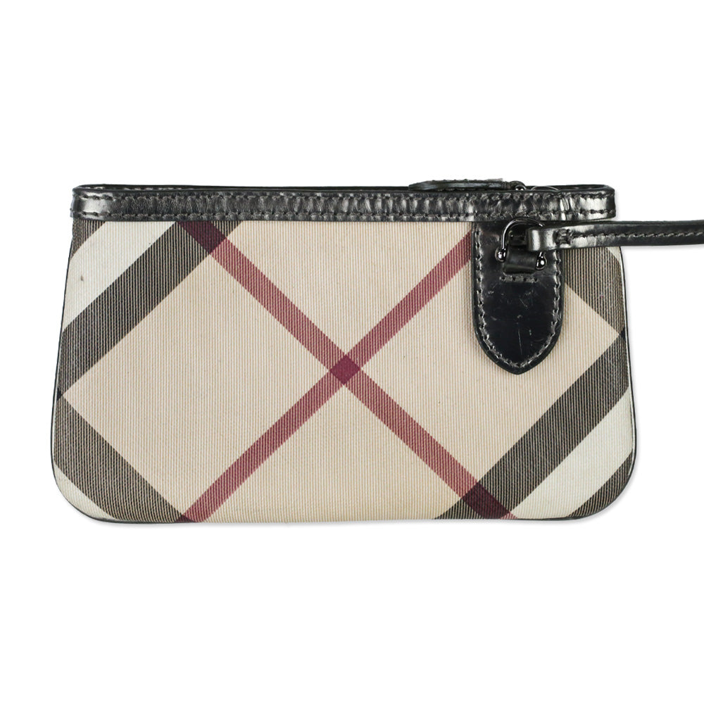 Burberry Supernova Check Large Nickie Tote with Pouch