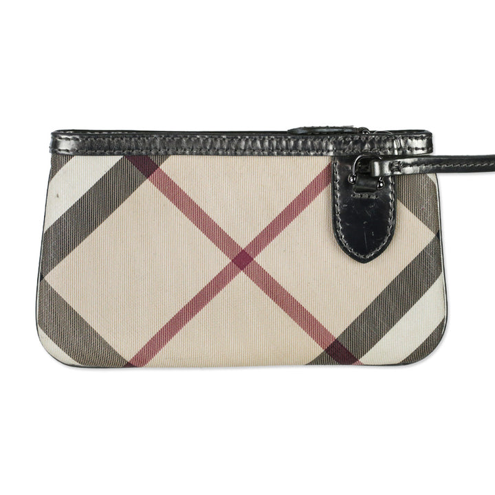 Burberry Supernova Check Large Nickie Tote with Pouch