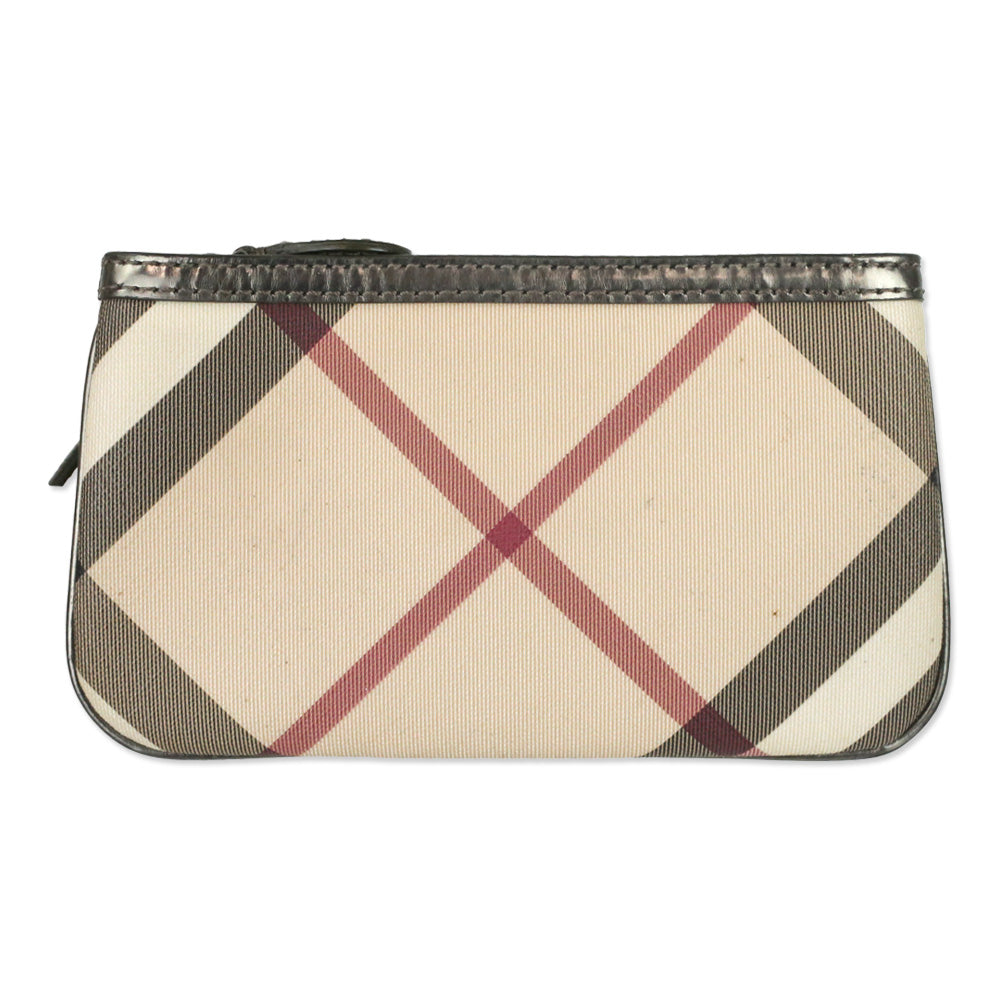 Burberry Supernova Check Large Nickie Tote with Pouch