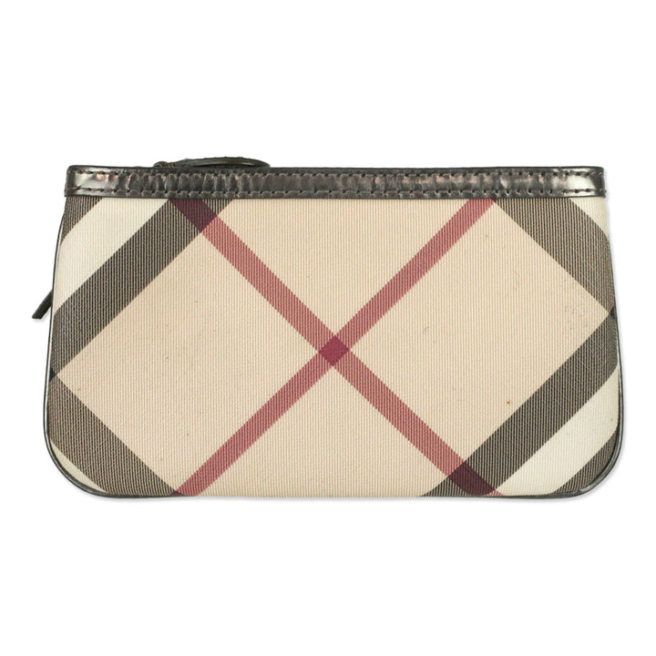 Burberry Supernova Check Large Nickie Tote with Pouch
