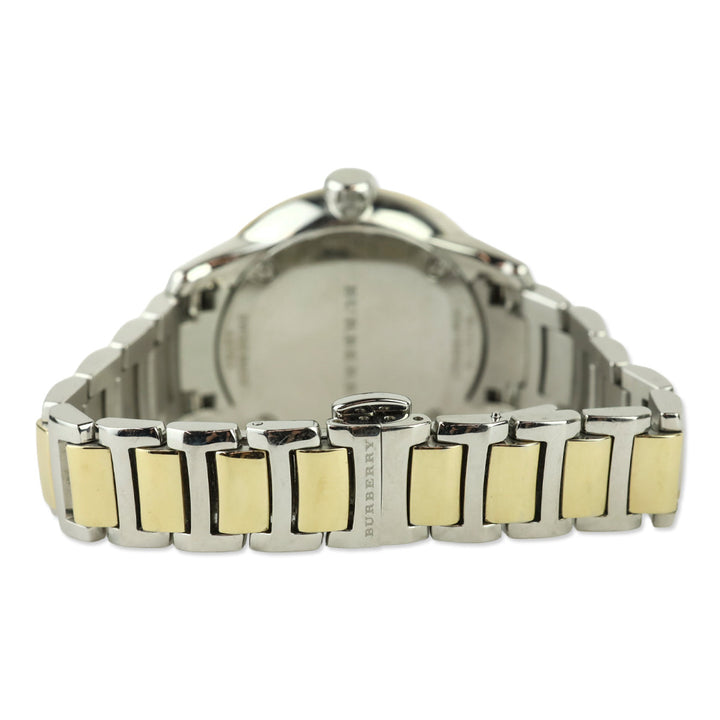 Burberry The Classic Champagne Gold Dial Two Tone Steel Strap Watch